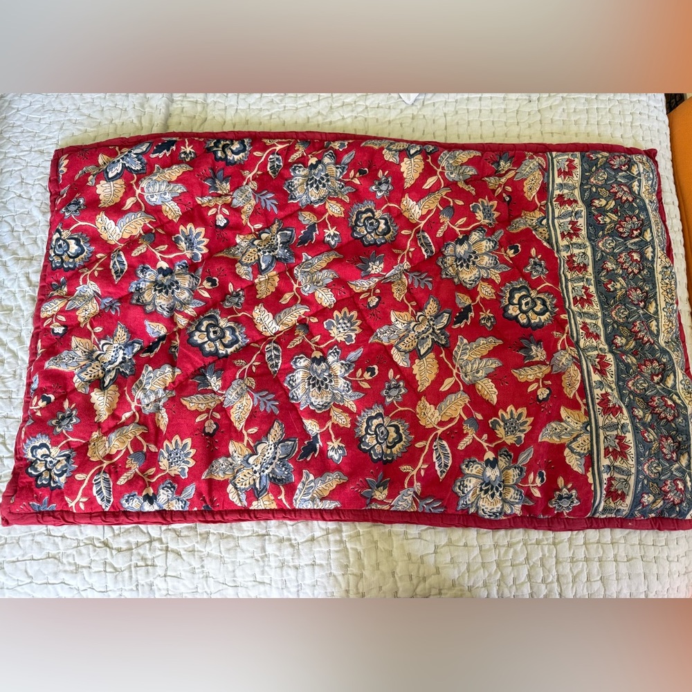 Pottery Barn Scarlett Handcrafted Reversible Quilted Sham - King